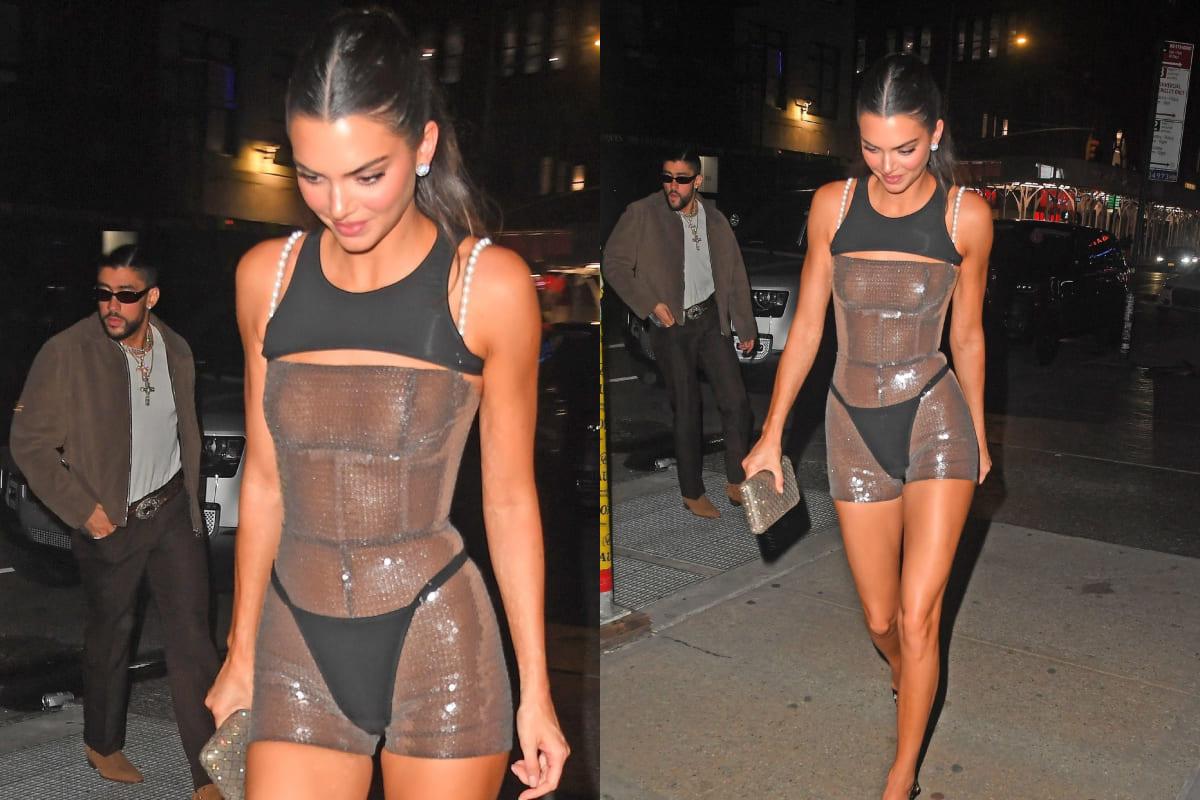 Kendall Jenner y el revelador vestido transparente que enciende las redes