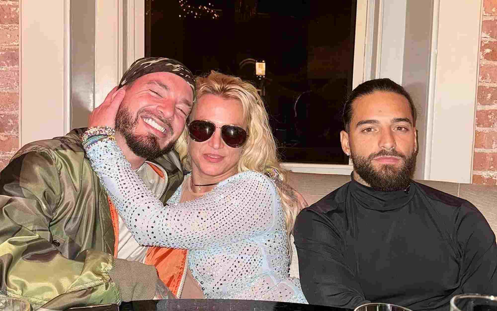 Captan a Britney Spears, Maluma y J Balvin juntos en Nueva York