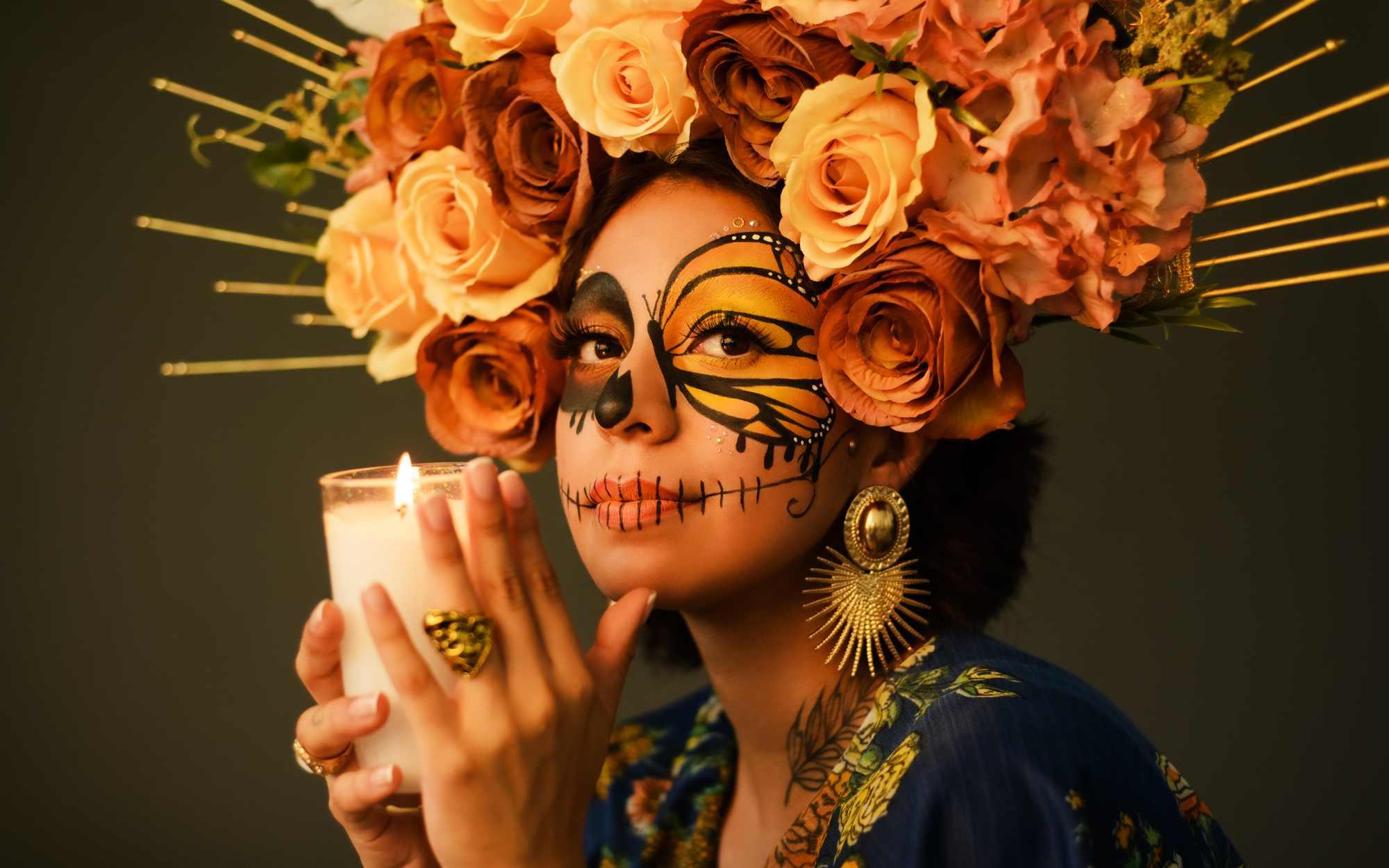 Tutoriales de maquillaje de Catrina para Día de Muertos