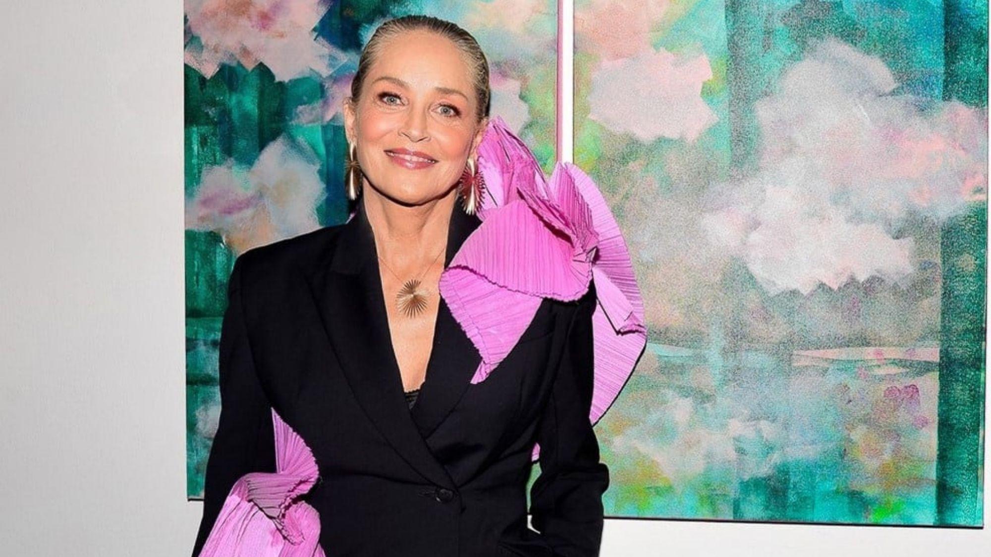 Sharon Stone expone su pasión artística en galería de Connecticut