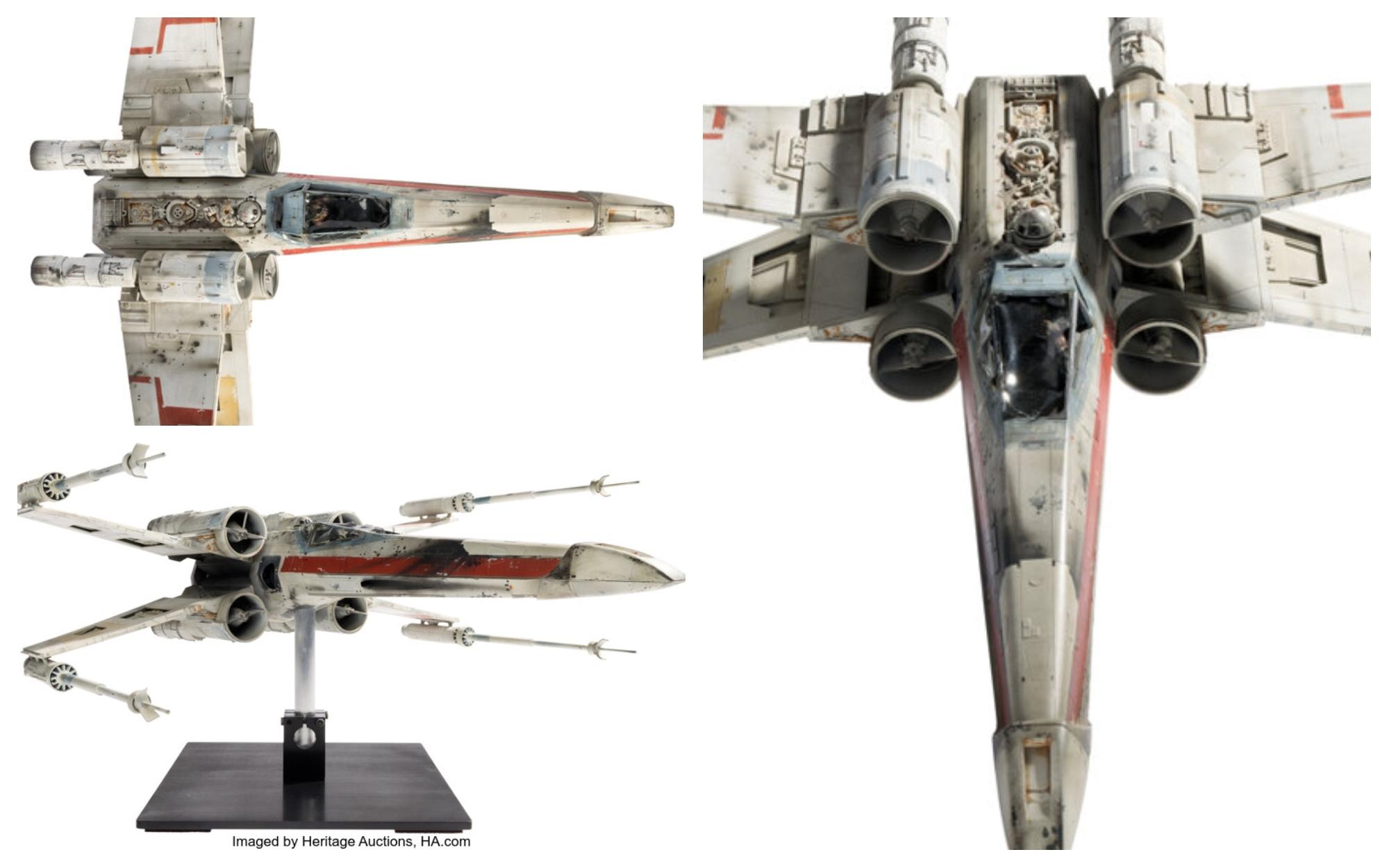 Subastan Nave X-wing Starfighter de Star Wars por más de 3 millones de dólares