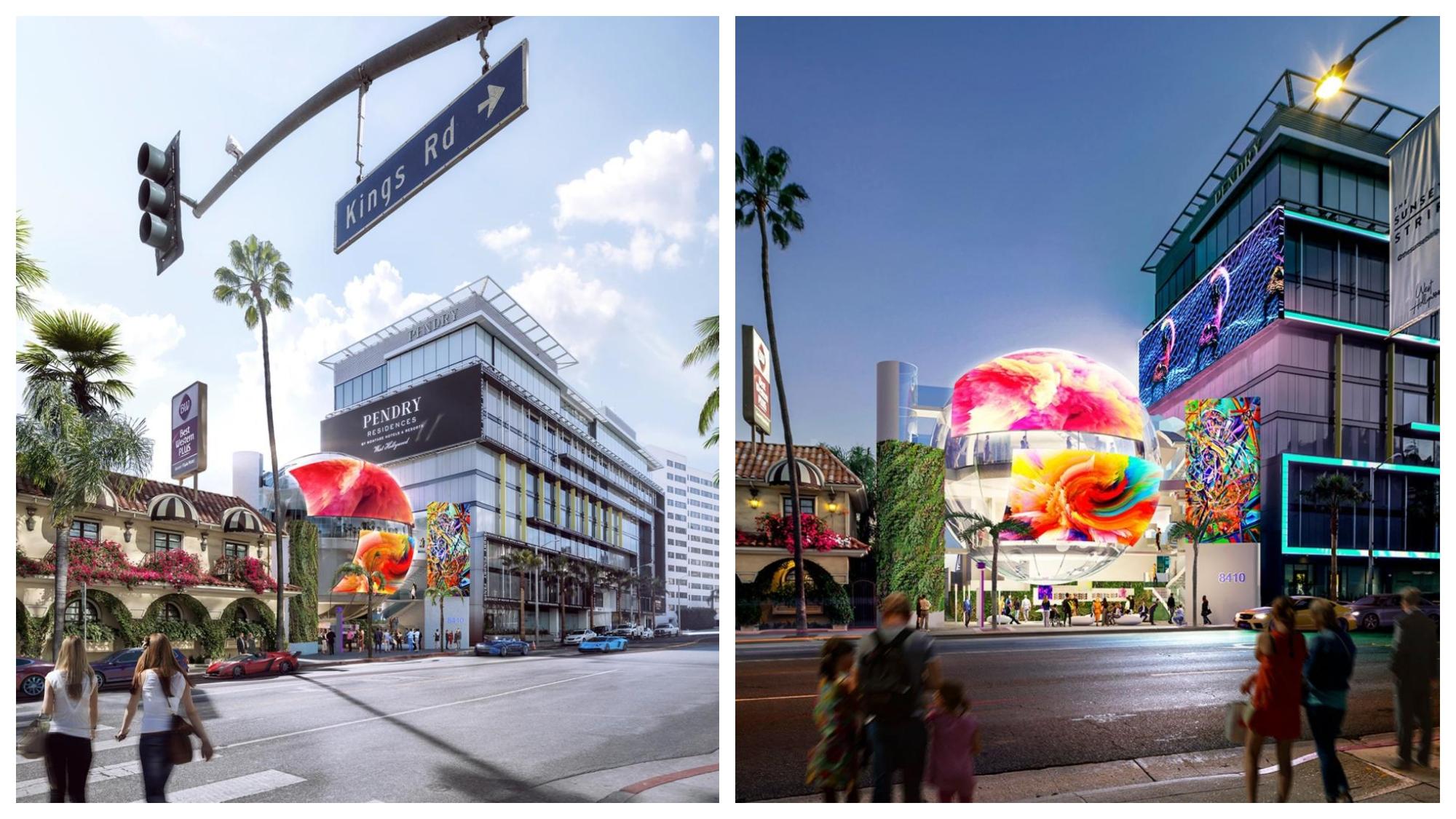 “The Sphere on Sunset”: El Sunset Strip de West Hollywood tendrá una nueva atracción