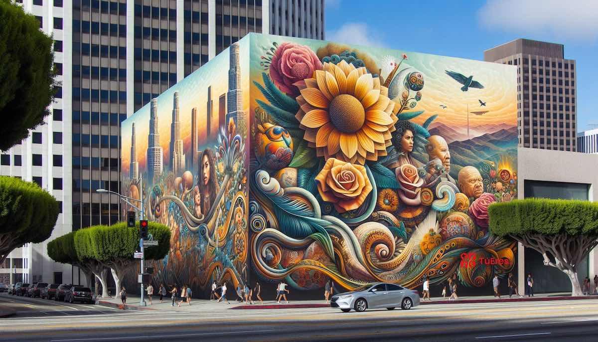 La Esencia Hispana en Los Ángeles: Un Mosaico Cultural en Artes creadas por Ai