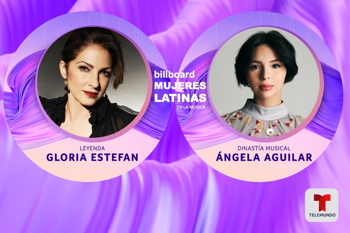 Homenaje a Gloria Estefan y Ángela Aguilar en Billboard 2024