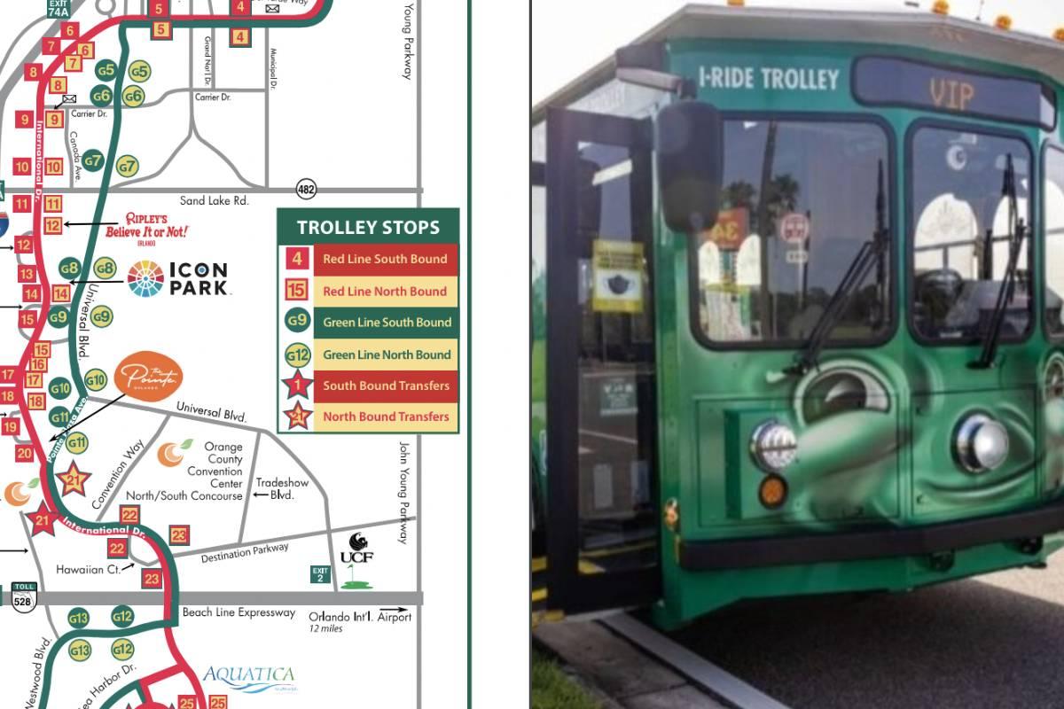 I-Ride Trolley: el mapa para saber cuáles son sus paradas y por dónde circula