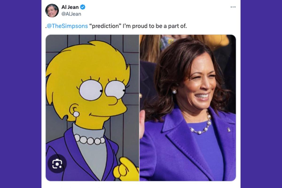 Los Simpson Predicen la Candidatura Presidencial de Kamala Harris