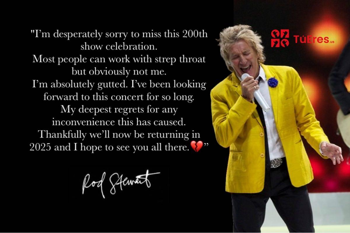 ¡Rod Stewart Cancela Show Número 200 en Las Vegas! Será hasta el 2025