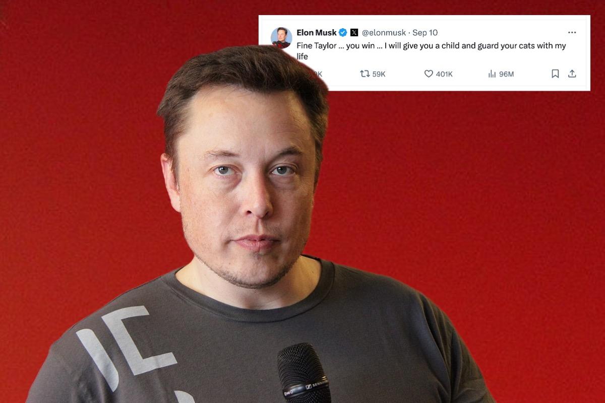 Elon Musk publica mensaje perturbador en X sobre Taylor Swift: ¿Acoso sexual?